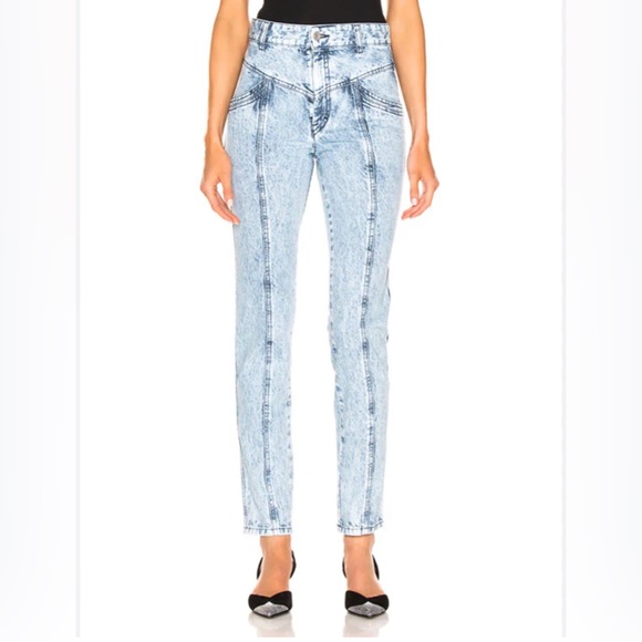 Isabel Marant Jeans Isabel Marant Lorricka Jeans In Snow Blue